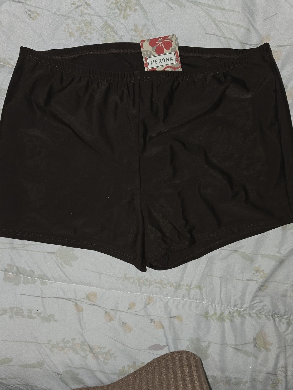 Merona Black Stretch Swim Shorts
